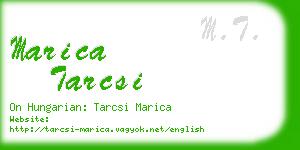 marica tarcsi business card